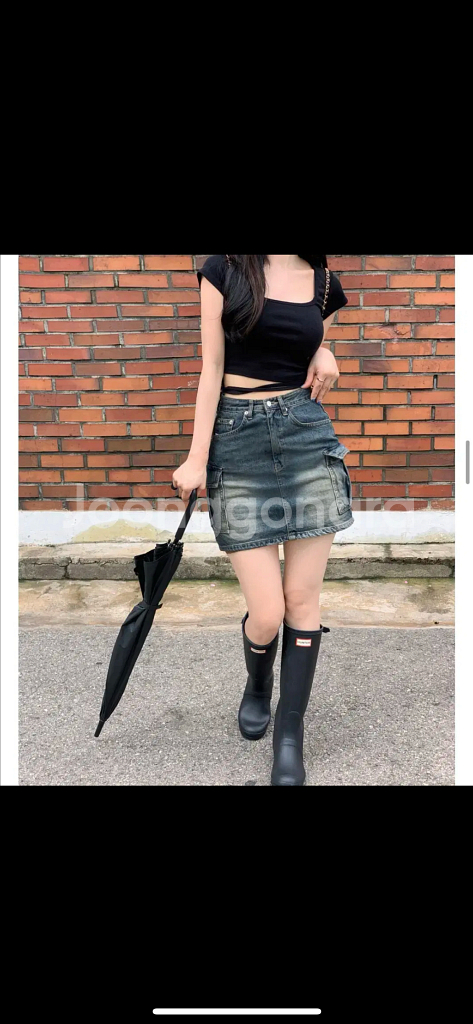 빈티지 카고 스커트--1