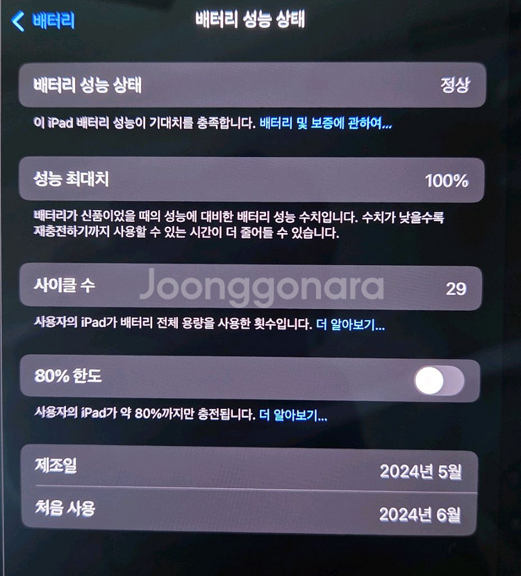 아이패드 프로 11 M4 실버(256GB)--2