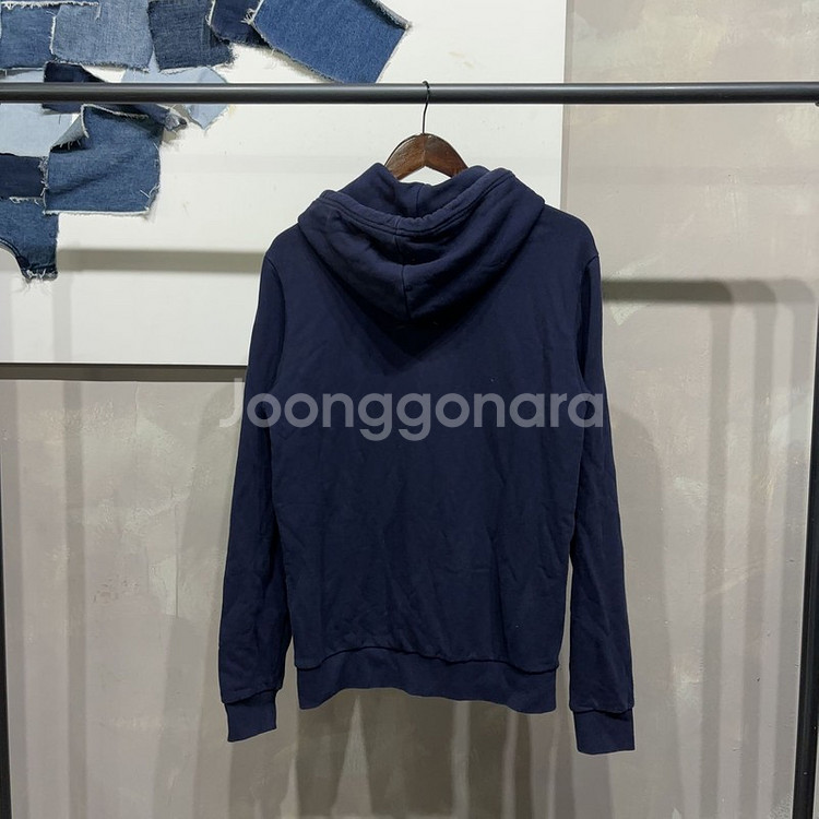 (95) 라코스테 캐주얼 네이비 후드티--3