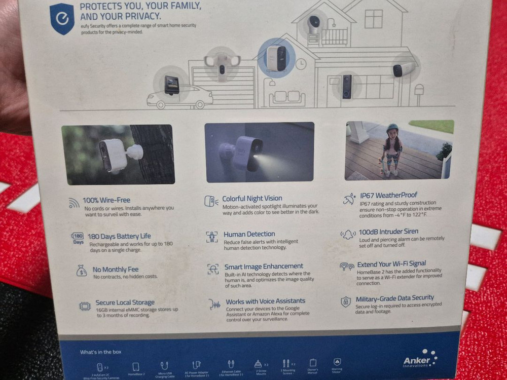 무선 cctv 카메라 엔커 유피 cam 2+1--1