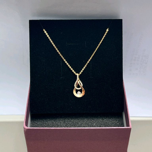 14k 콤비 로즈골드 목걸이