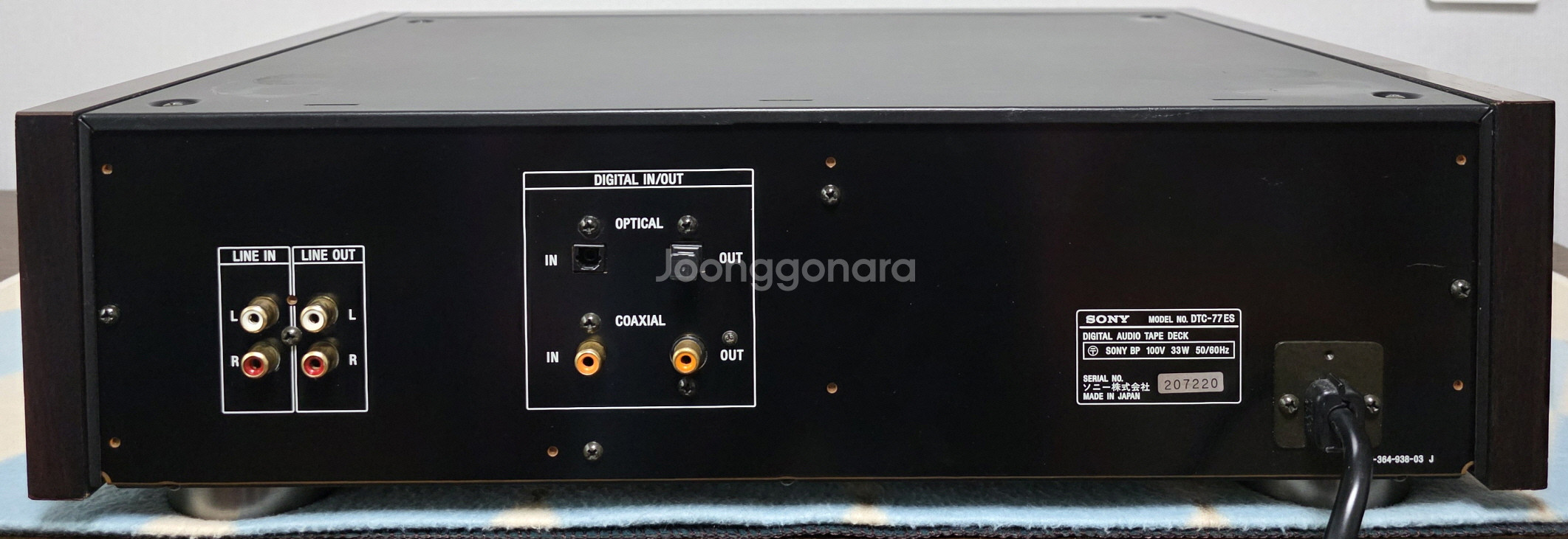 소니 DAT 데크 DTC-77ES 판매합니다--4
