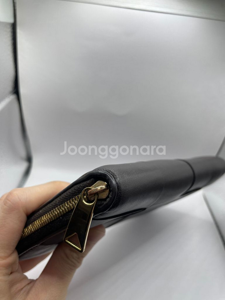 [감정서] 보테가베네타 맥시 지퍼돌이 장지갑 다크 브라--4