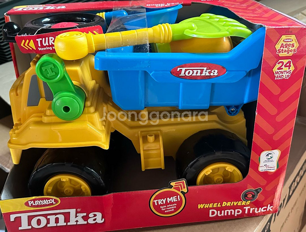 tonka 톤카 플레이스쿨 휠 드라이버 덤프트럭 장난감--0