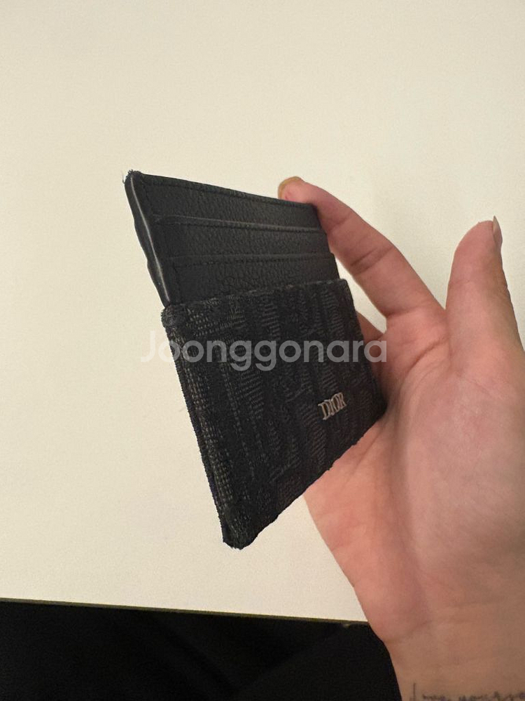 디올 오블리크 카드지갑 [블랙]--3
