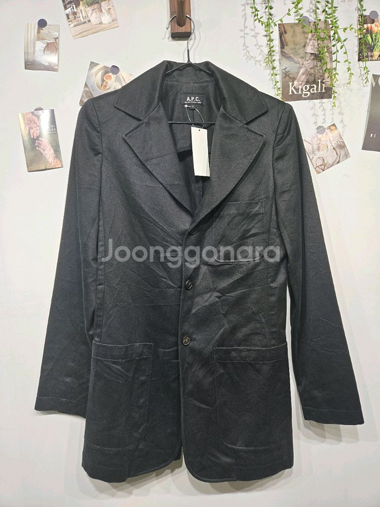 아페쎄 미디 코트 자켓 블레이저--2