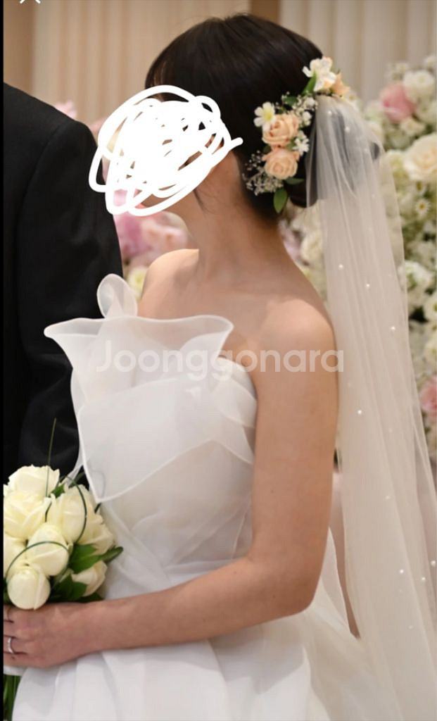 웨딩 헤어 장식 세트 (조화 헤어 피스--3