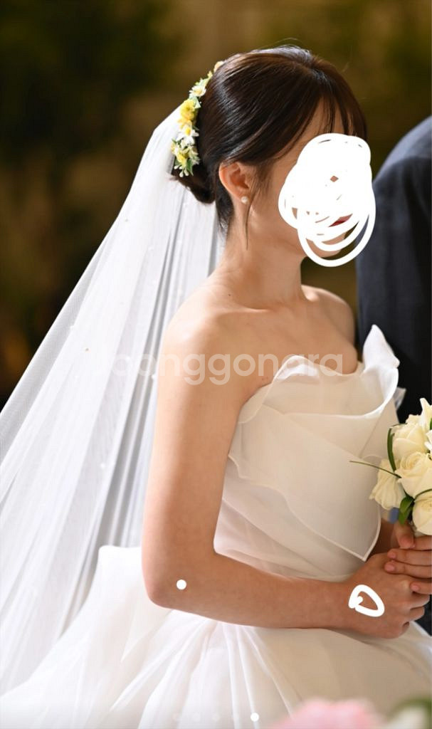 웨딩 헤어 장식 세트 (조화 헤어 피스--2