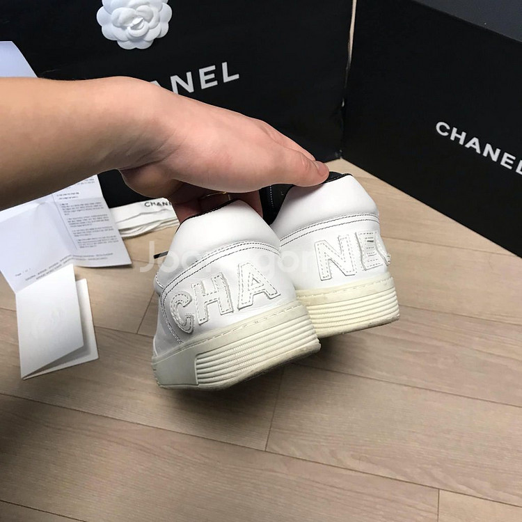 [37][풀구성+인보이스]샤넬 테니스 백로고 스니커즈--4