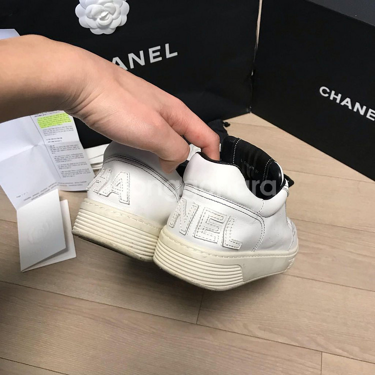 [37][풀구성+인보이스]샤넬 테니스 백로고 스니커즈--5