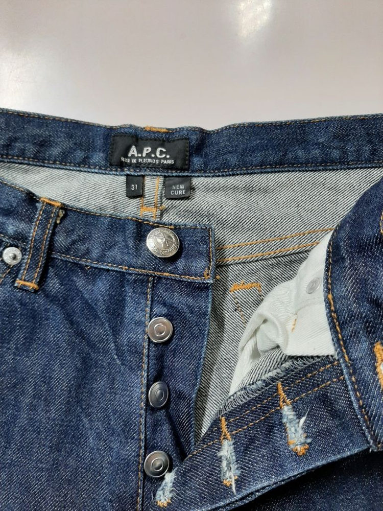 30)A.P.C. 아페세 데님 생지 진청 일자청바지 이미지