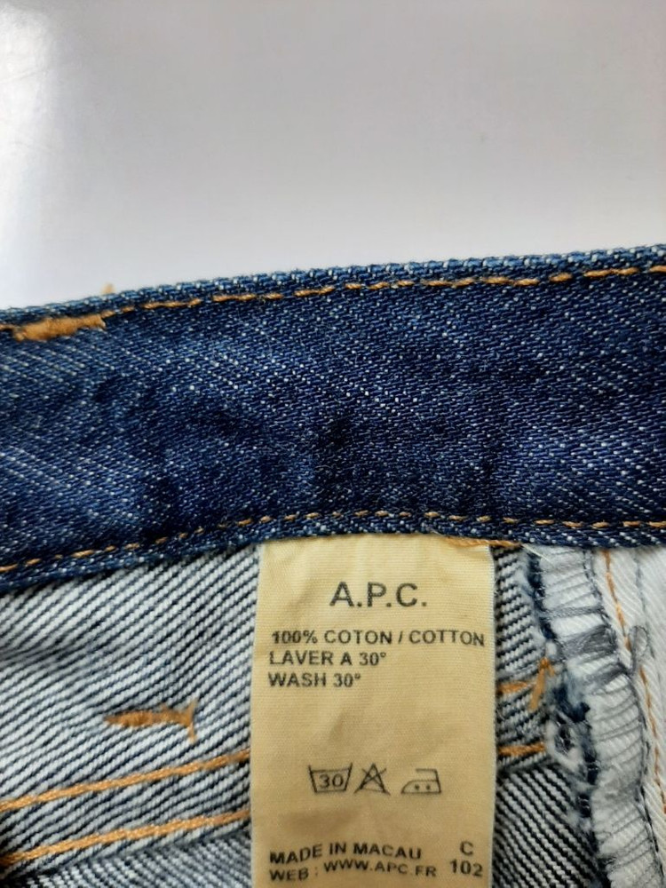 30)A.P.C. 아페세 데님 생지 진청 일자청바지 이미지