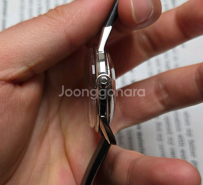 빈티지 오메가 투톤브라운 쪽바늘 핸즈 논데이트 오토매틱--4