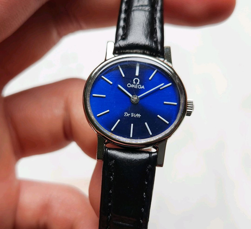 빈티지 오메가 드빌 청판 가로타원형 수동 메커니컬 여성 이미지