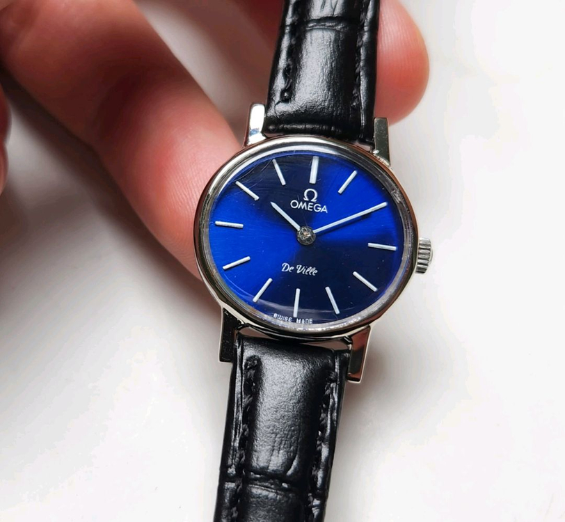 빈티지 오메가 드빌 청판 가로타원형 수동 메커니컬 여성 이미지