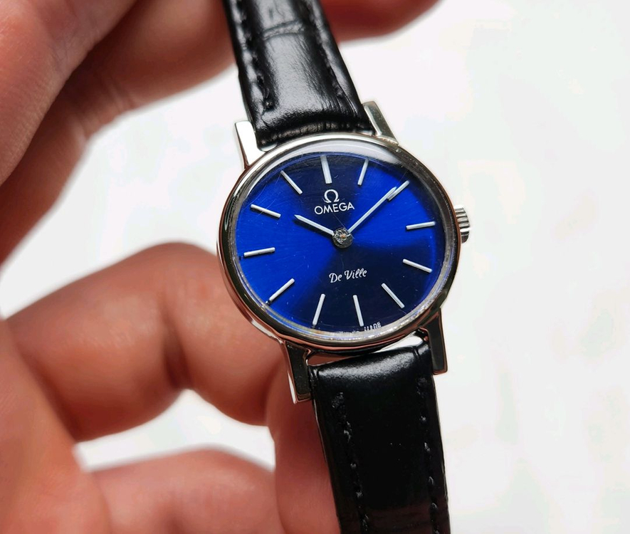 빈티지 오메가 드빌 청판 가로타원형 수동 메커니컬 여성 이미지