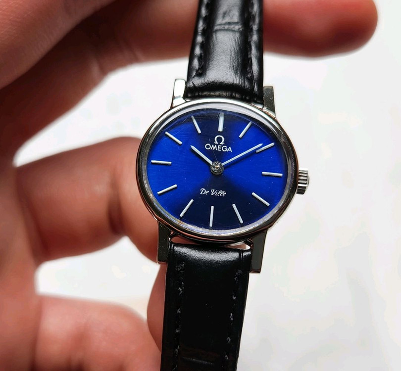 빈티지 오메가 드빌 청판 가로타원형 수동 메커니컬 여성 이미지