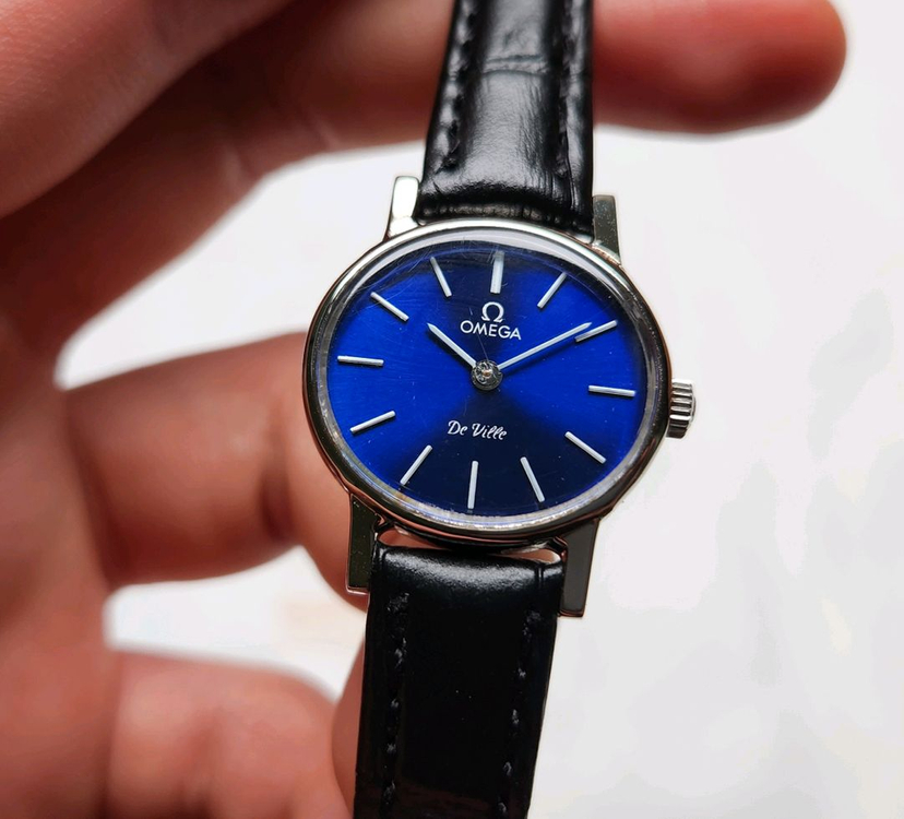 빈티지 오메가 드빌 청판 가로타원형 수동 메커니컬 여성 이미지