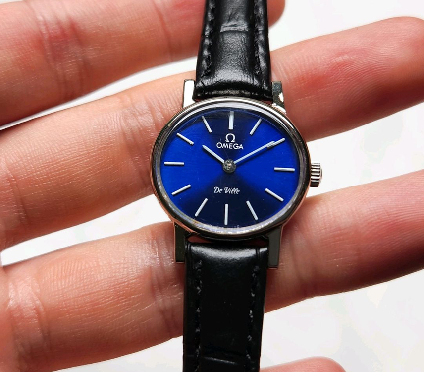 빈티지 오메가 드빌 청판 가로타원형 수동 메커니컬 여성 이미지
