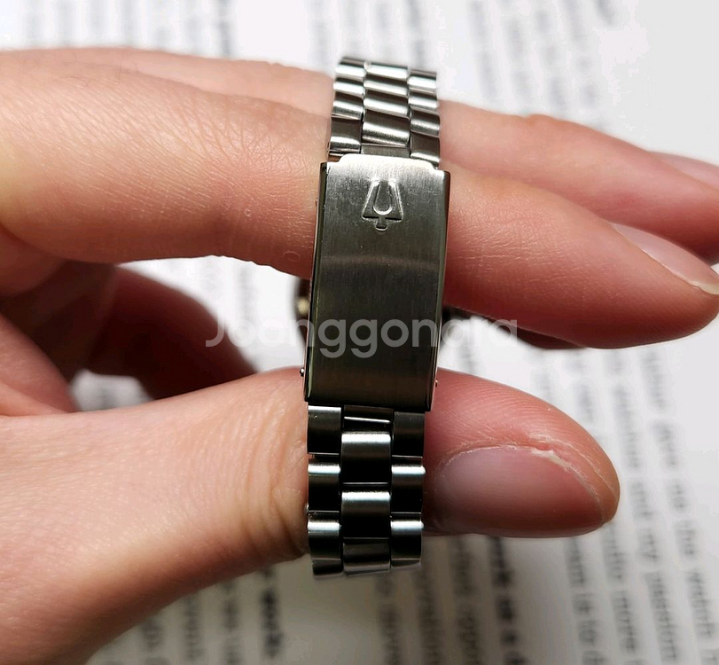 빈티지 부로바 데이데이트 노랭이 코인베젤 오토매틱 통줄--6