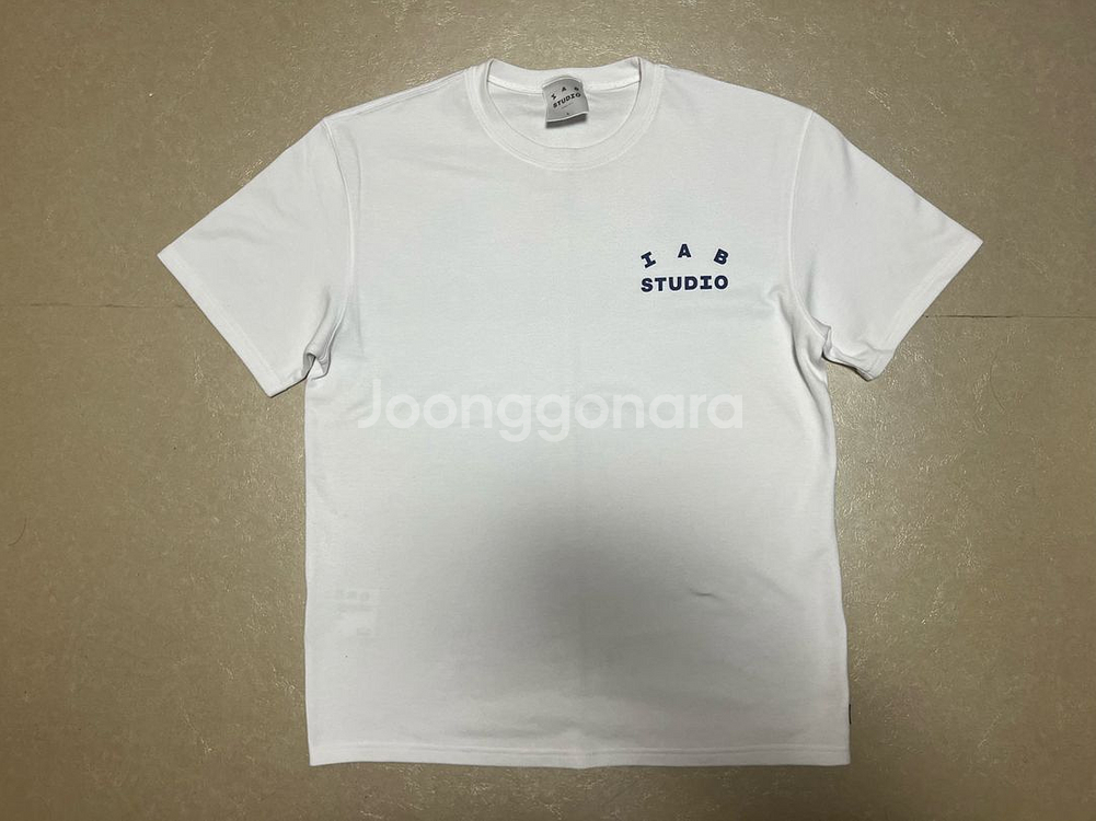 [L]아이앱 스튜디오 반팔티셔츠 화이트--0