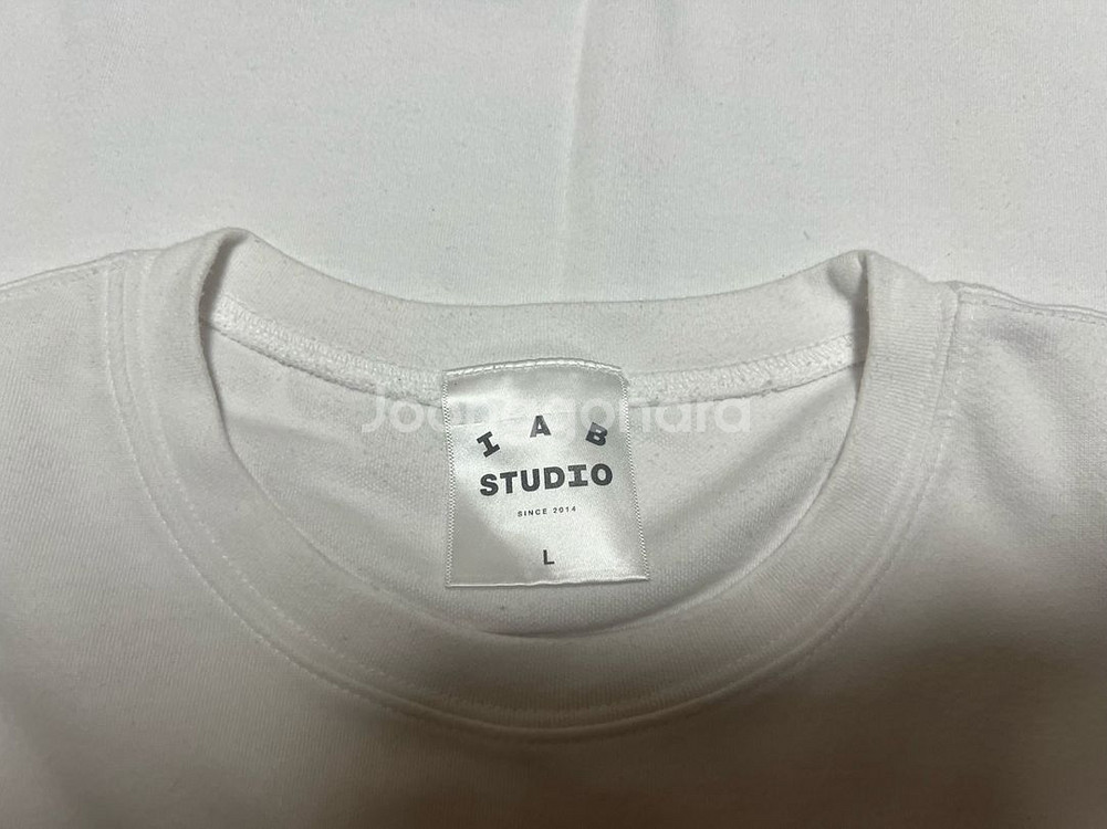 [L]아이앱 스튜디오 반팔티셔츠 화이트--2