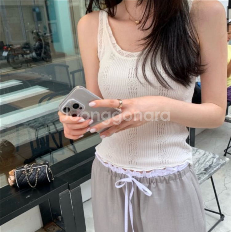 르플레인 Flower knit 팔아요--0