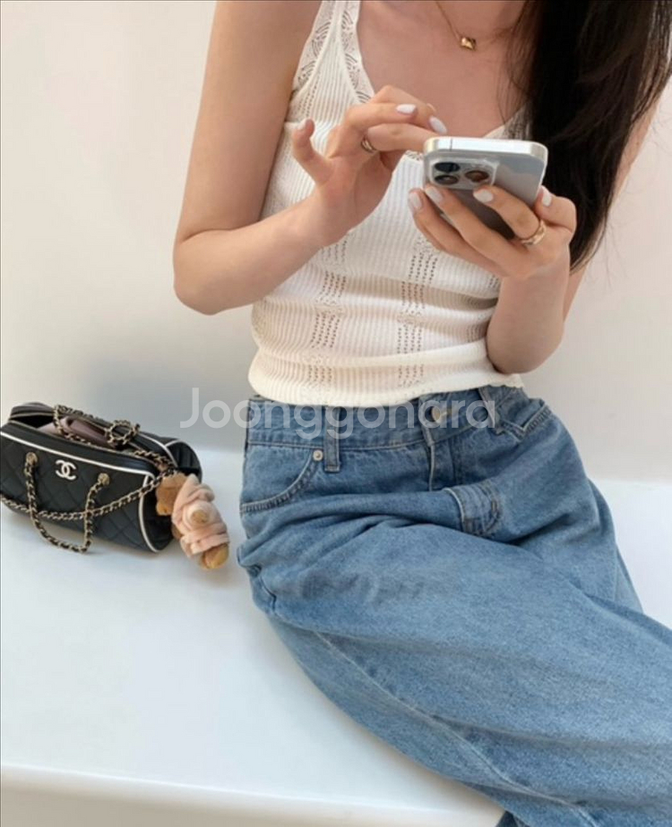 르플레인 Flower knit 팔아요--6