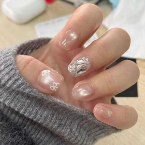 네일팁+ 네일팁 적용 양면 접착 스티커