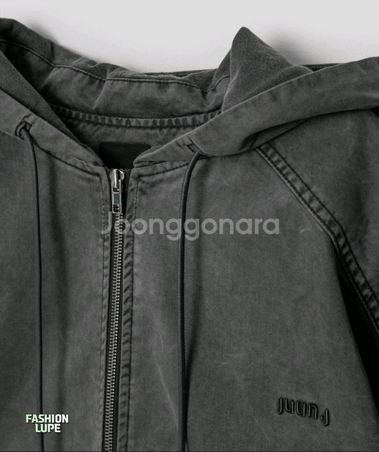 JUUN.J 준지 가먼트다잉 마원 후드 자켓 MA-1--5