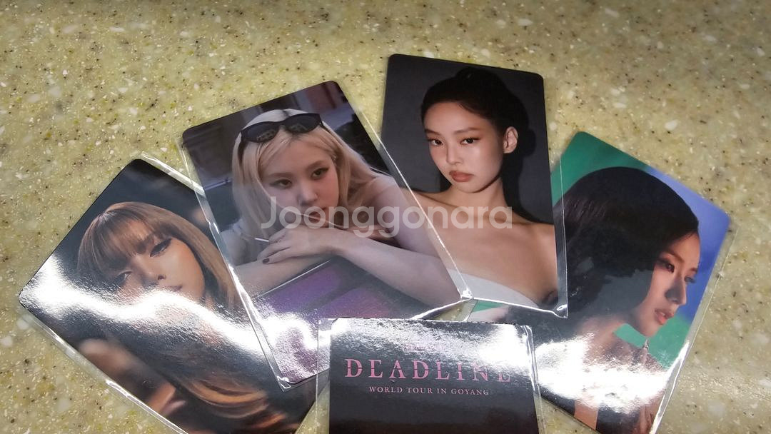 블랙핑크 미니 카메라 MD 새거 포카4장포함--2