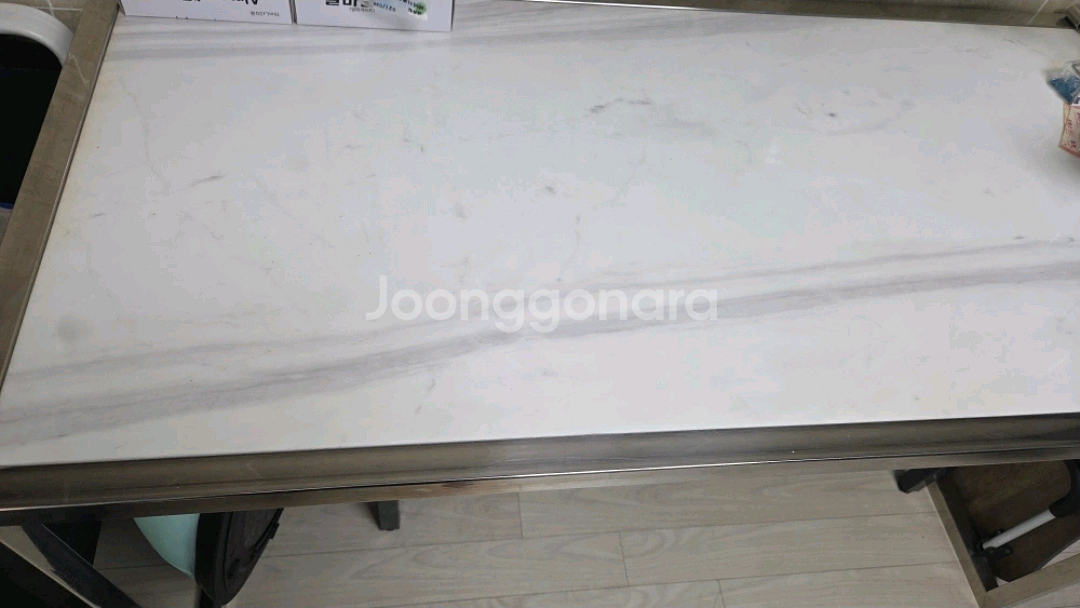 대리석 직사각 테이블 상태좋음--0