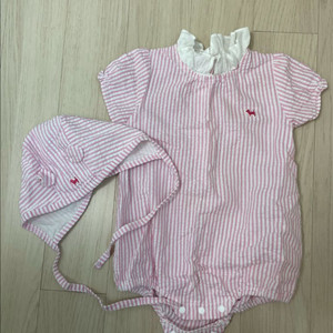 아가방 아기 롬퍼 & 모자 세트 (12개월)