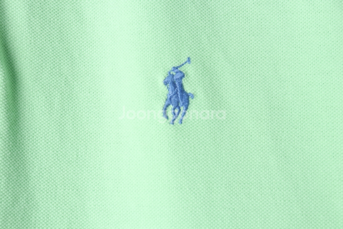 (XL-2XL) 폴로 랄프로렌 반팔 카라 티셔츠 그린--4