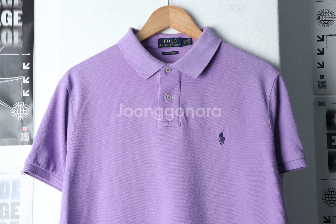 (L-XL) 폴로 랄프로렌 반팔 카라 티셔츠 부분오염--2