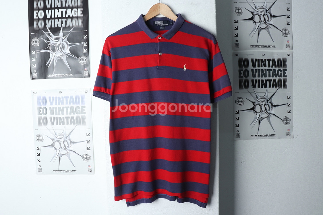 (L-XL) 폴로 랄프로렌 반팔 카라 티셔츠 포니--1