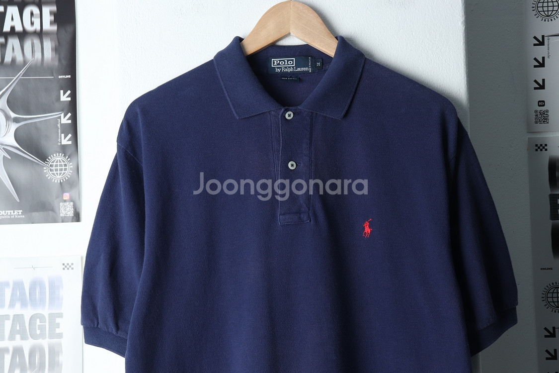 (M-XL) 폴로 랄프로렌 반팔 카라 티셔츠 사용감--2