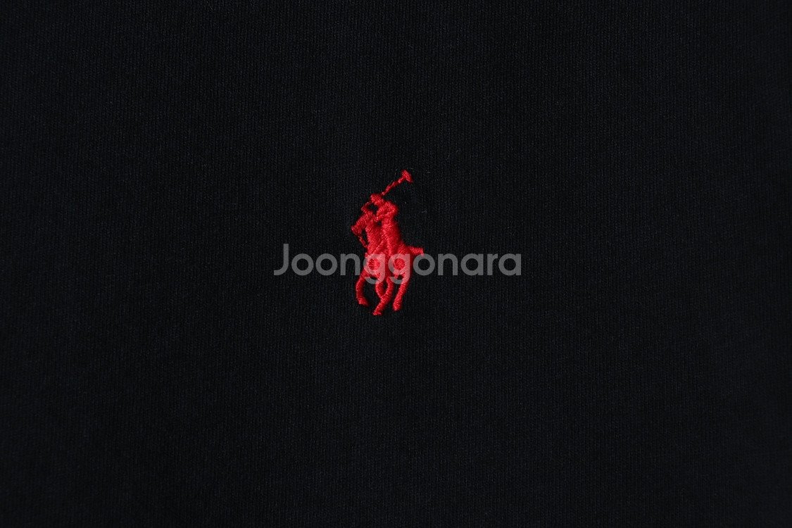 (L-XL) 폴로 랄프로렌 반팔 티셔츠 부분이염 블랙--4
