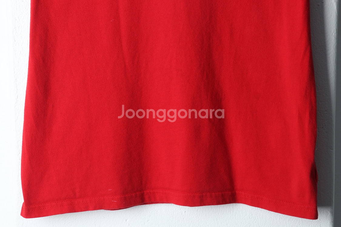 (L-XL) 폴로 랄프로렌 반팔 티셔츠 부분얼룩 레드--3