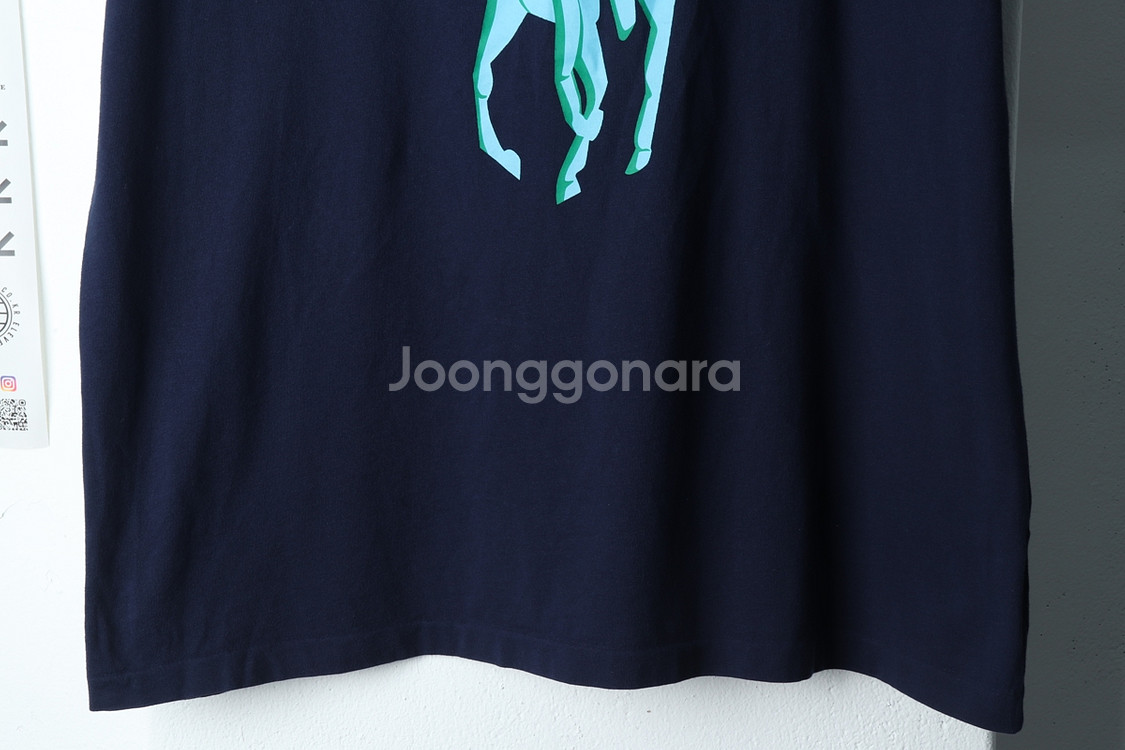 (L-XL) 폴로 랄프로렌 반팔 티셔츠 네이비 빅포니--3