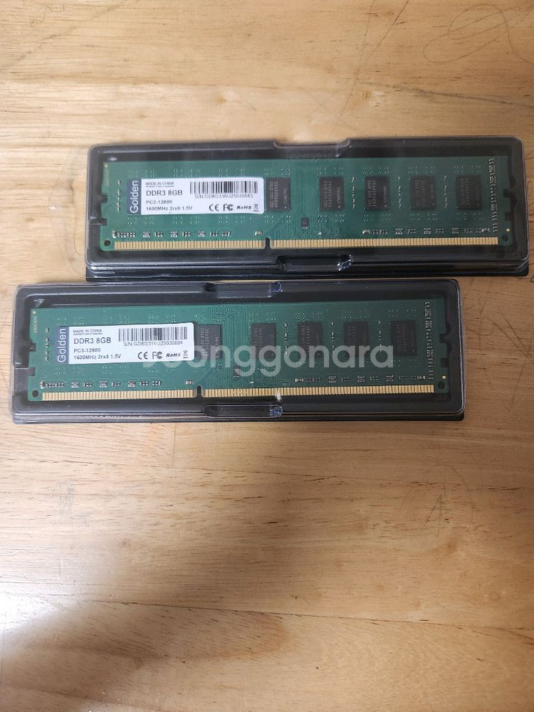 ddr3 8gb 골든 램 2장--0