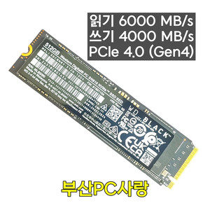 (미사용) WD BLACK SN810 512GB SSD