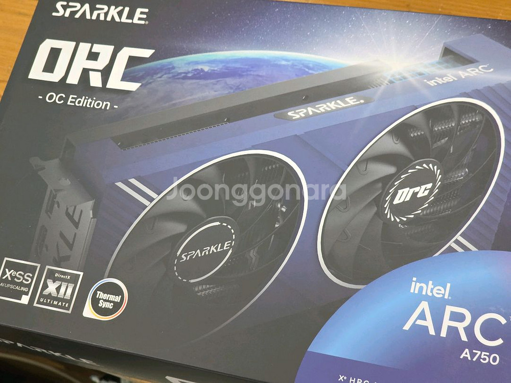 스파클 arc a750 orc 그래픽카드--0