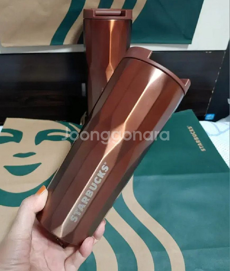 새상품)스타벅스SS 오텀 알래스카 브라운 텀블러 473--0