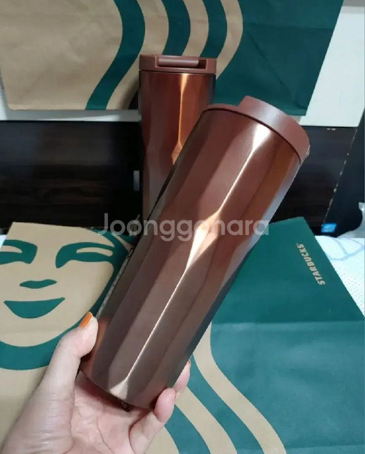새상품)스타벅스SS 오텀 알래스카 브라운 텀블러 473--1