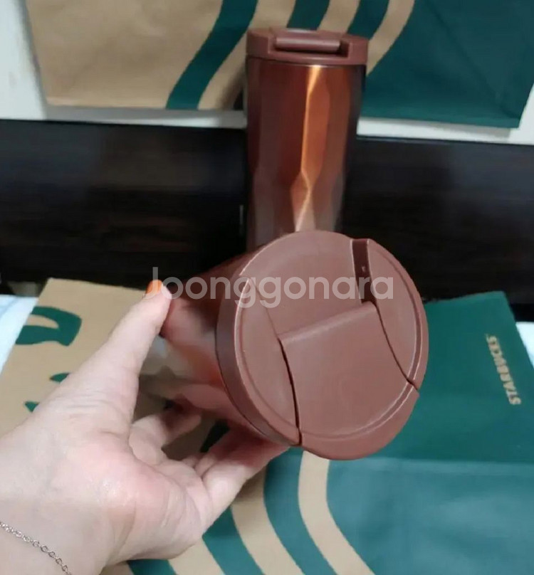 새상품)스타벅스SS 오텀 알래스카 브라운 텀블러 473--3