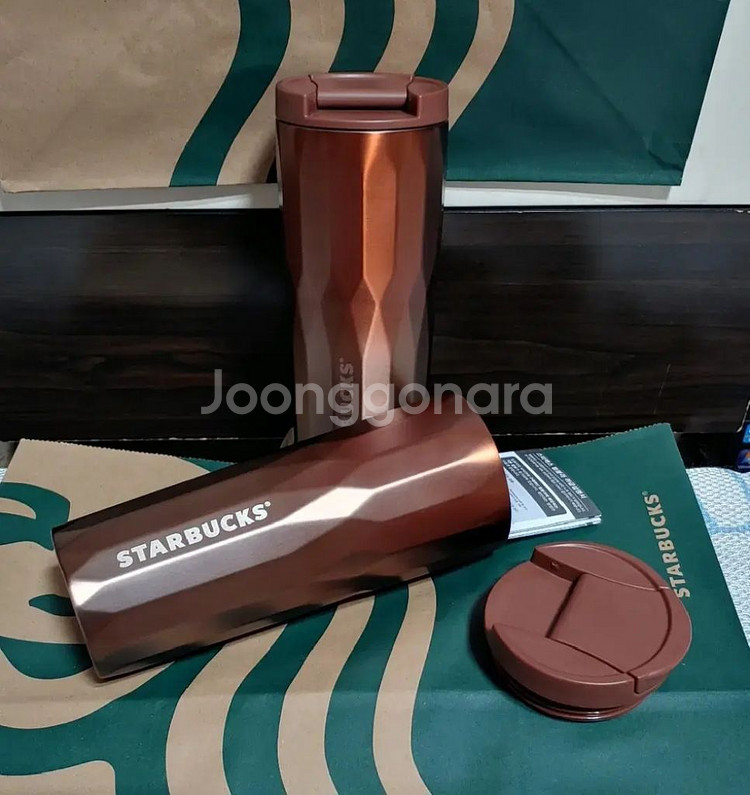 새상품)스타벅스SS 오텀 알래스카 브라운 텀블러 473--6