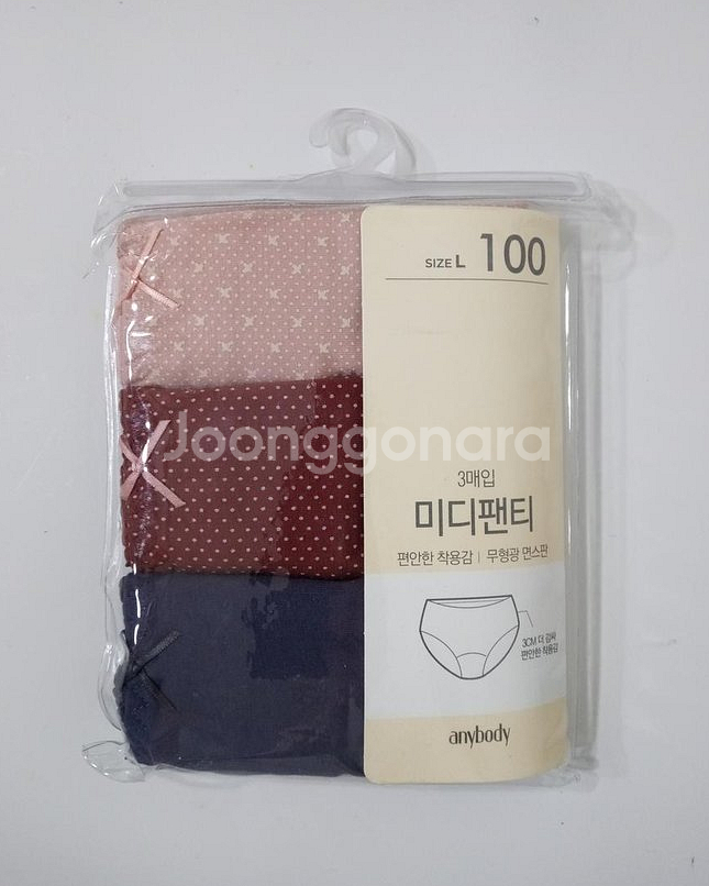 여성 미디 팬티 100--0
