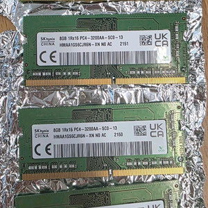 노트북용 ddr4 8GB PC4-3200AA 4개