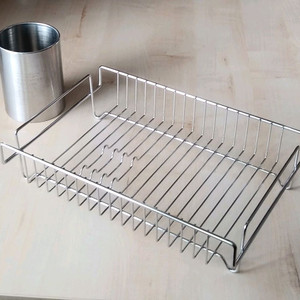 스텐 식기건조대(새상품)+스텐 원형 수저통 2개 일괄